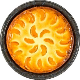 Link zu  Bauernkäsekuchen mit Pfirsichen