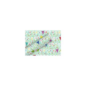 Link zu  Geschenkpapier 2mx70cm Wimpel softblau