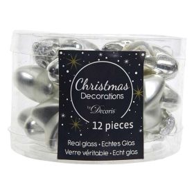 Link zu  Weihnachts-Stern, Glas, Silber, 4x4,5cm
