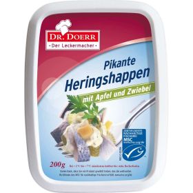 Link zu  Pikante Heringshappen mit Apfel & Zwiebel