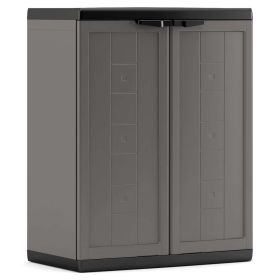 Link zu  Kunststoffschrank Jolly niedrig, grau-schwarz