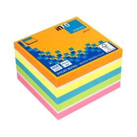 Link zu  Haftnotiz-Würfel, 75x75 mm, 450 Blatt, bunt/weiß