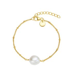Link zu  Damen Armband aus Silber 925 mit Süßwasserzuchtperle, vergoldet (4056874025140)