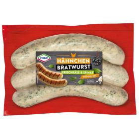 Link zu  Hähnchenbratwurst, Frischkäse-Spinat