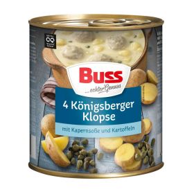 Link zu  Königsberger Klopse mit Kapernsoße & Kartoffeln