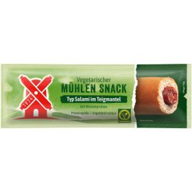 Link zu  Vegetarischer Mühlen Snack, Typ Salami im Teigmantel