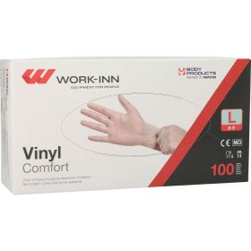 Link zu  Work-Inn Einmalhandschuhe, Vinyl L