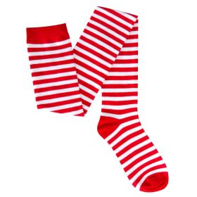 Link zu  Overknees, rot-weiß