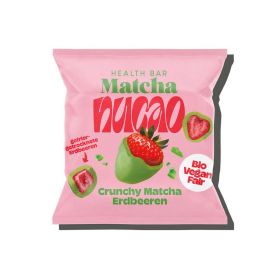 Link zu  Crunchy Erdbeeren mit Matcha, gefriergetrocknet