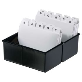 Link zu  Karteibox, A7, schwarz, A-Z Register