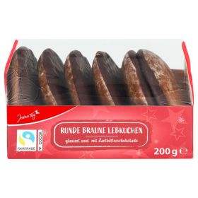 Link zu  Braune Lebkuchen mit Zartbitterschokolade