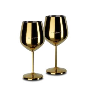 Link zu  Weingläser-Set 2-teilig Edelstahl Gold