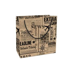 Link zu  Geschenktasche Kraftpapier 20x21x8cm News