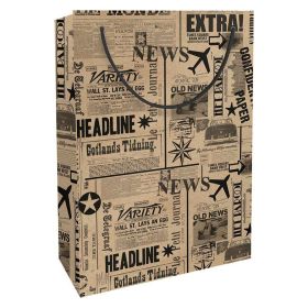 Link zu  Geschenktasche 23x33x11cm News Kraftpapier