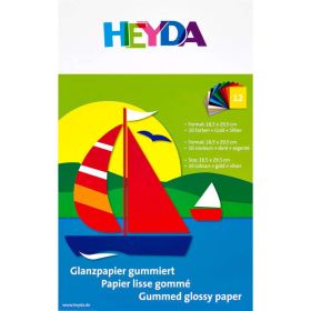 Link zu  Glanzpapier, verschieden Farben, gummiert