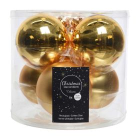 Link zu  Christbaumkugeln, Glas, Gold, 8cm