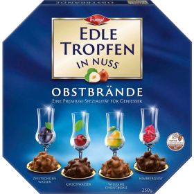 Link zu  Pralinen Edle Tropfen in Nuss: Obstbrand
