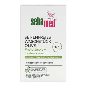 Link zu  Seifenfreies Waschstück Olive, Phytosterole + Seidenprotein