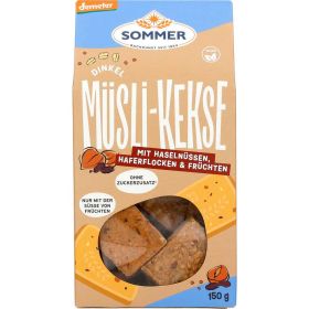 Link zu  Demeter Dinkel Müsli-Kekse Haselnüsse