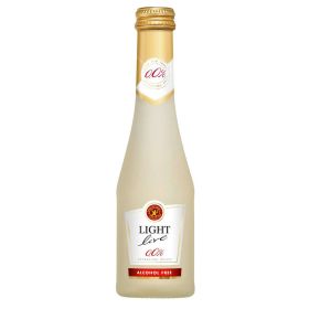 Link zu  Sparkling weiß schäumendes Getränk aus alkoholfreiem Wein