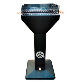 Link zu  Säulengrill quadratisch schwarz 36x36cm