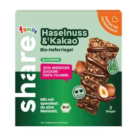 Link zu  Bio-Haferriegel, Haselnuss & Kakao