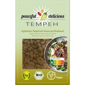 Link zu  Bio Sojabohnen Tempeh, Knoblauch-Sesam
