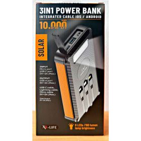 Link zu  X4-LIFE Solar-Powerbank 10.000mAh