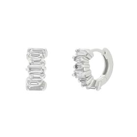 Link zu  Creolen aus Silber 925 mit Zirkonia