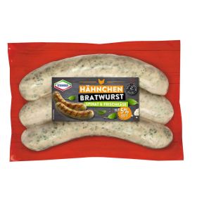 Link zu  Hähnchenbratwurst, Frischkäse-Spinat