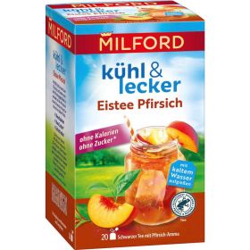 Link zu  Schwarzer Tee kühl & lecker, Eistee Pfirsich