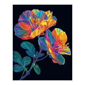 Link zu  Diamond Painting Neon Blumen