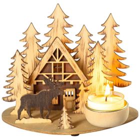 Link zu  Teelichthalter Waldhütte