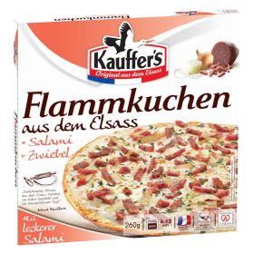 Link zu  Flammkuchen aus dem Elsass, Salami-Zwiebel