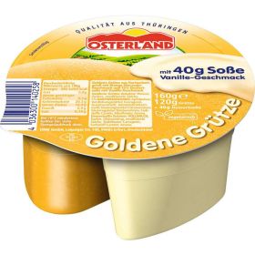 Link zu  Goldene Grütze, Mango/Maracuja mit Vanillesoße