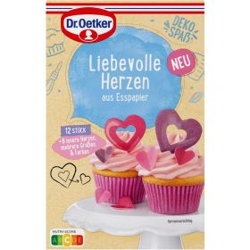 Link zu  Kuchen Deko Liebevolle Herzen, Esspapier