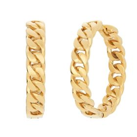 Link zu  Ohrringe/ Creolen aus Edelstahl, vergoldet (4056874024235)