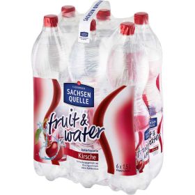 Link zu  Mineralwasser fruit & water, Kirsch-Geschmack, naturell (6x 1,500 Liter)