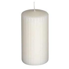 Link zu  Rillenstumpe Kerze 68x130, weiß