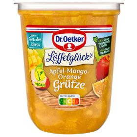 Link zu  Apfel-Mango-Orange Grütze Löffelglück