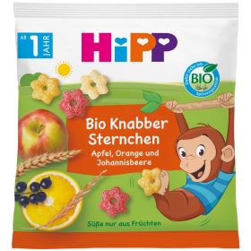 Link zu  Bio Knabber-Sternchen, Apfel, Orange & Johannisbeeren