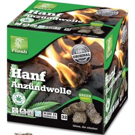 Link zu  Hanf Anzündwolle