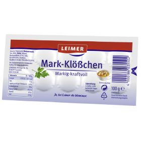Link zu  Leimer Markklößchen oder Vegetarische Suppenklößchen, je 100 g