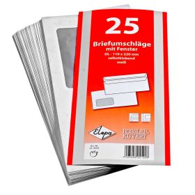 Link zu  Briefumschläge mit Fenster, 25er Pack