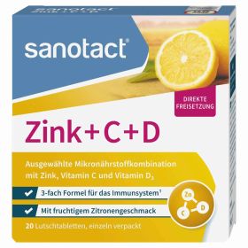 Link zu  Lutschtabletten Vitamin C + D + Zink, Zitrone