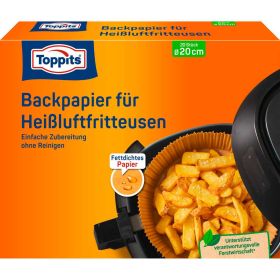 Link zu  Backpapier für Heißluftfritteusen