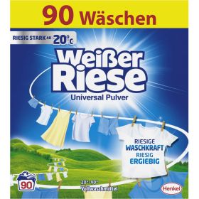 Link zu  Weißer Riese Waschmittel Pulver, Flüssig oder Caps, je 80–100 WL