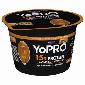 Link zu  YoPRO  Protein Pudding Karamell mit Magnesium + Vitamin B9