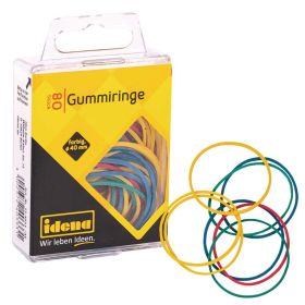 Link zu  Gummiringe, 80 Stück, farbig, 40mm