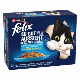Link zu  Katzen-Nassfutter Felix, So gut wie es aussieht, Fischvielfalt in Gelee